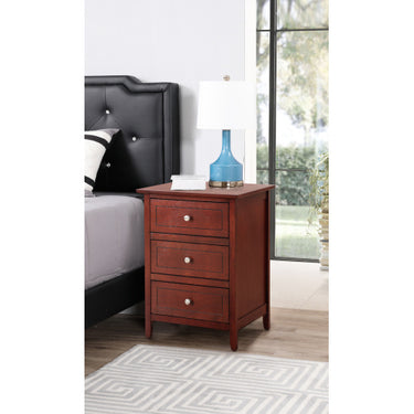 Transitional Cherry Nightstand For Bedrooms